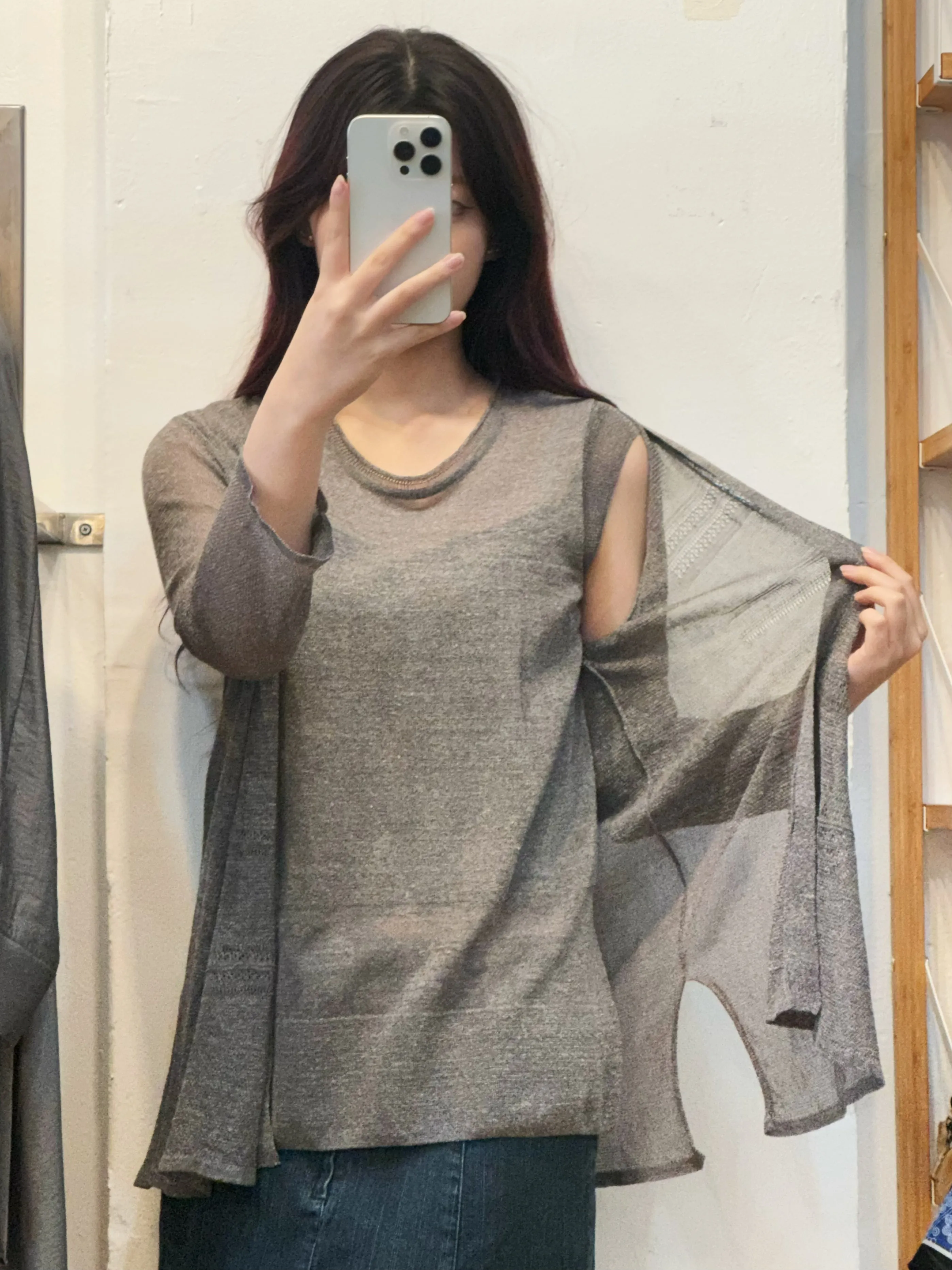 100% Linen top cardigan