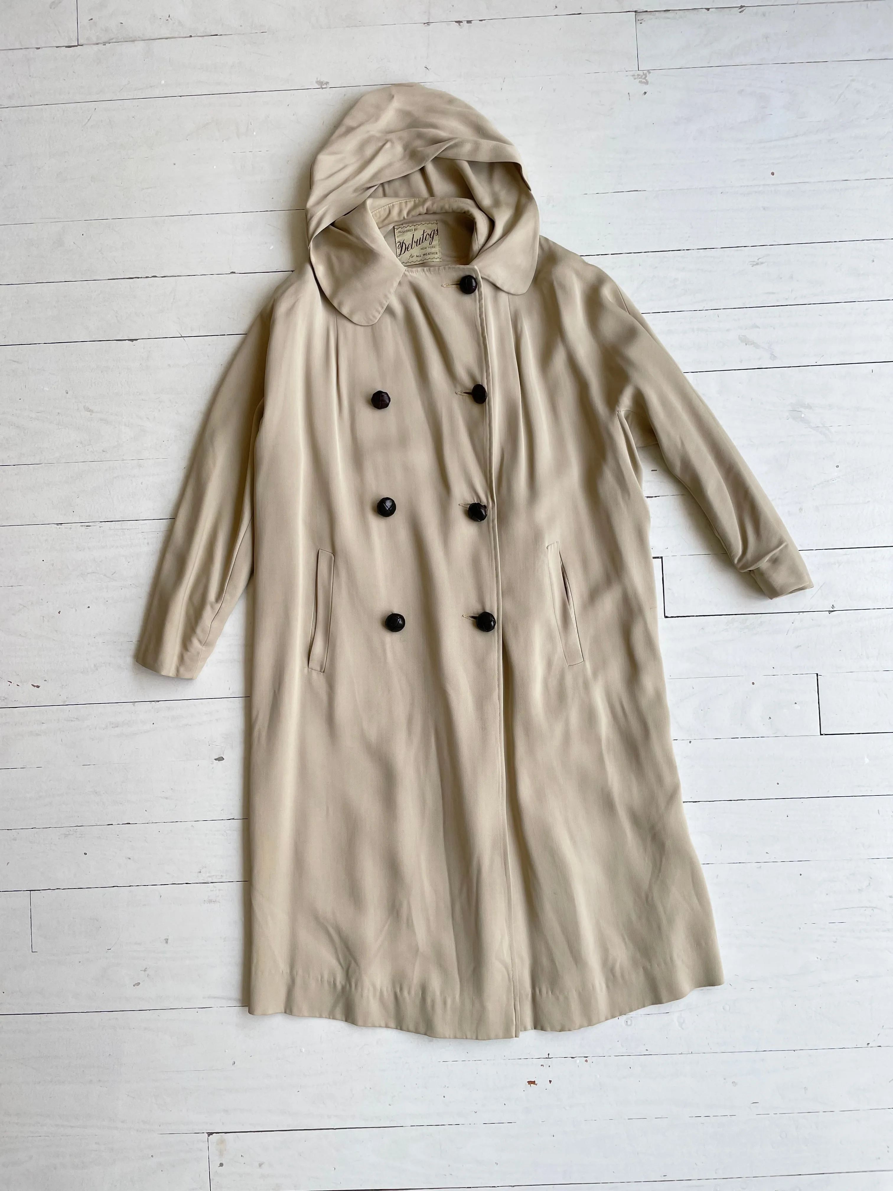 1930s Debutogs Hooded All Weather Coat