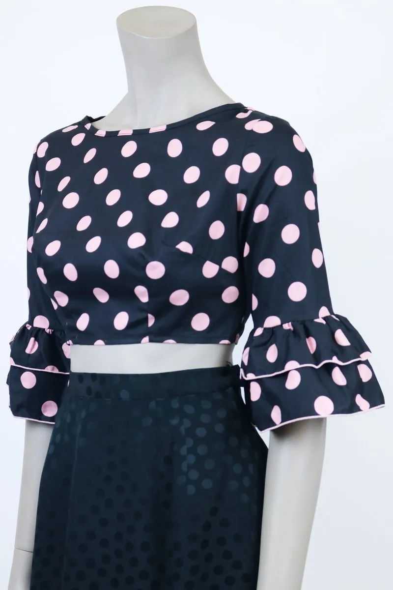 1960s Polka Dot Crop Top