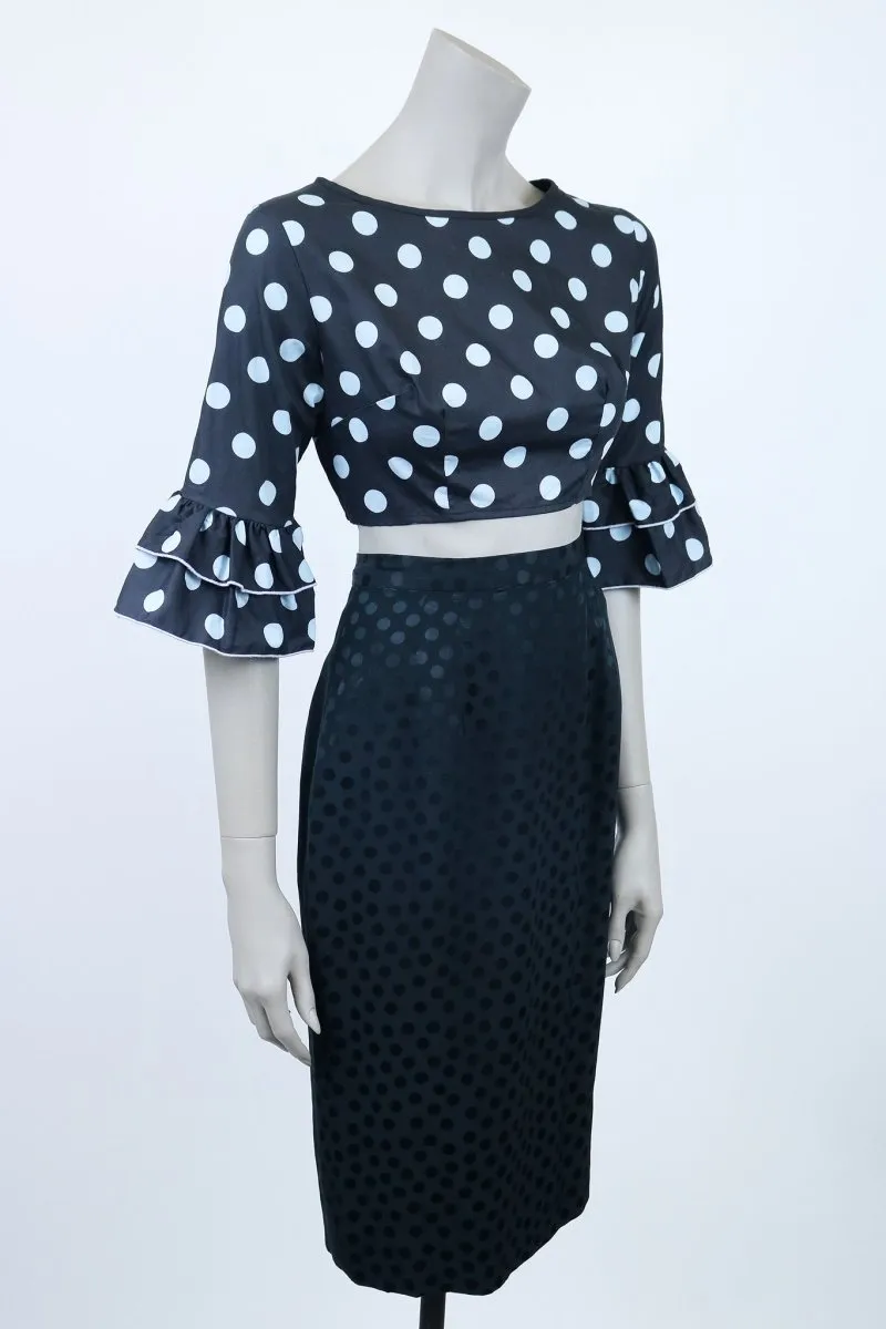 1960s Polka Dot Crop Top