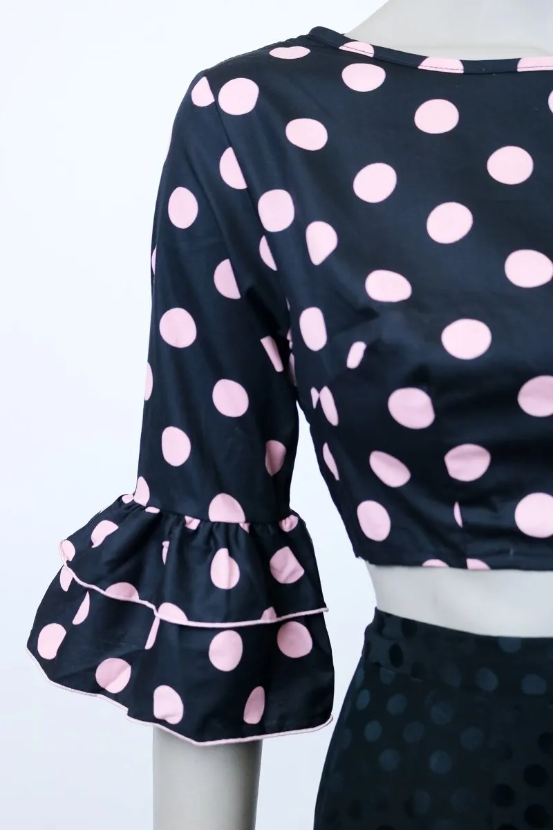 1960s Polka Dot Crop Top