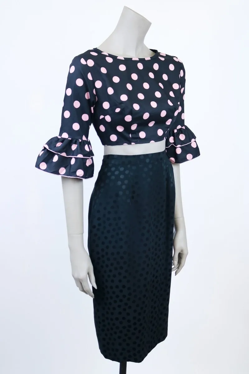 1960s Polka Dot Crop Top