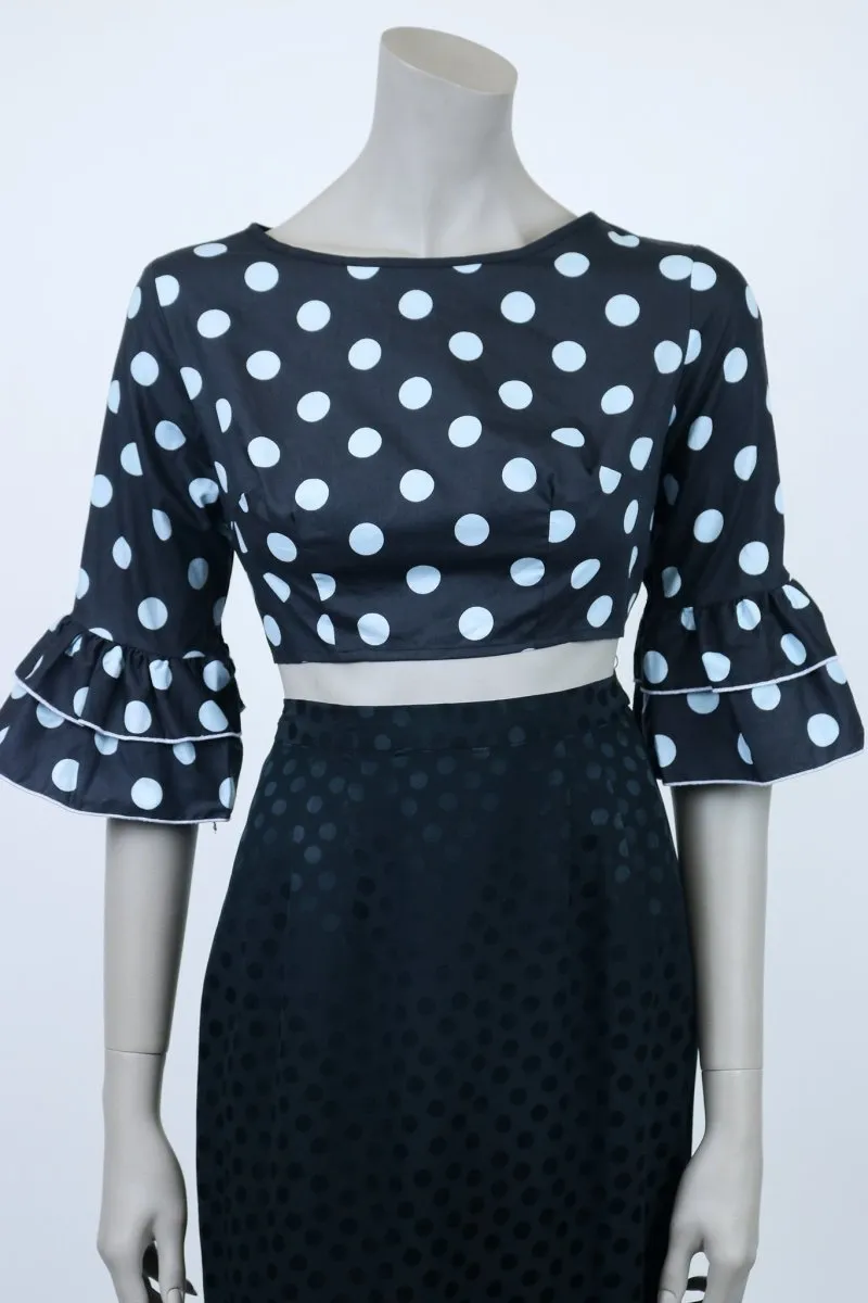 1960s Polka Dot Crop Top