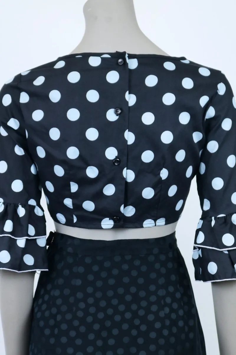 1960s Polka Dot Crop Top