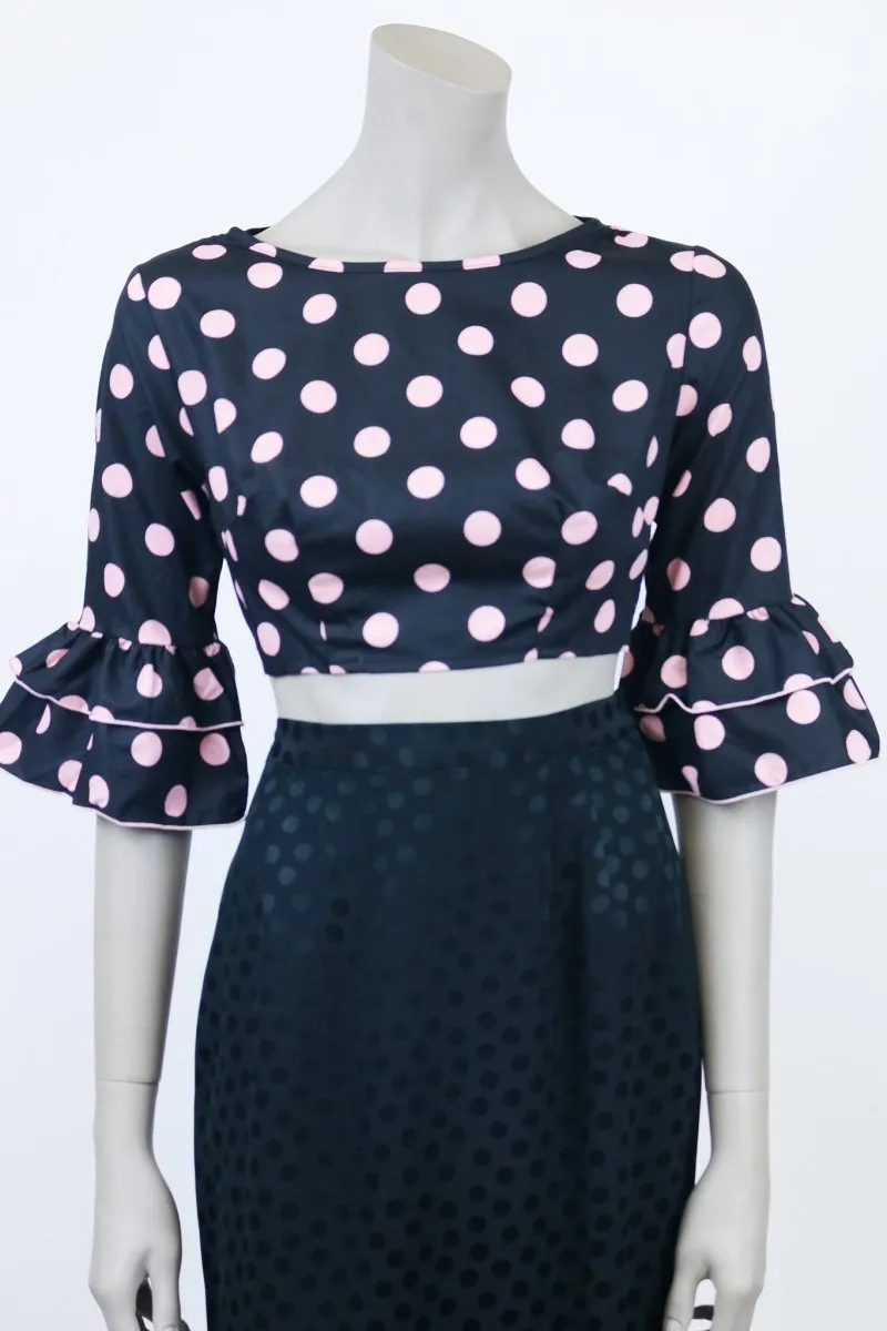 1960s Polka Dot Crop Top