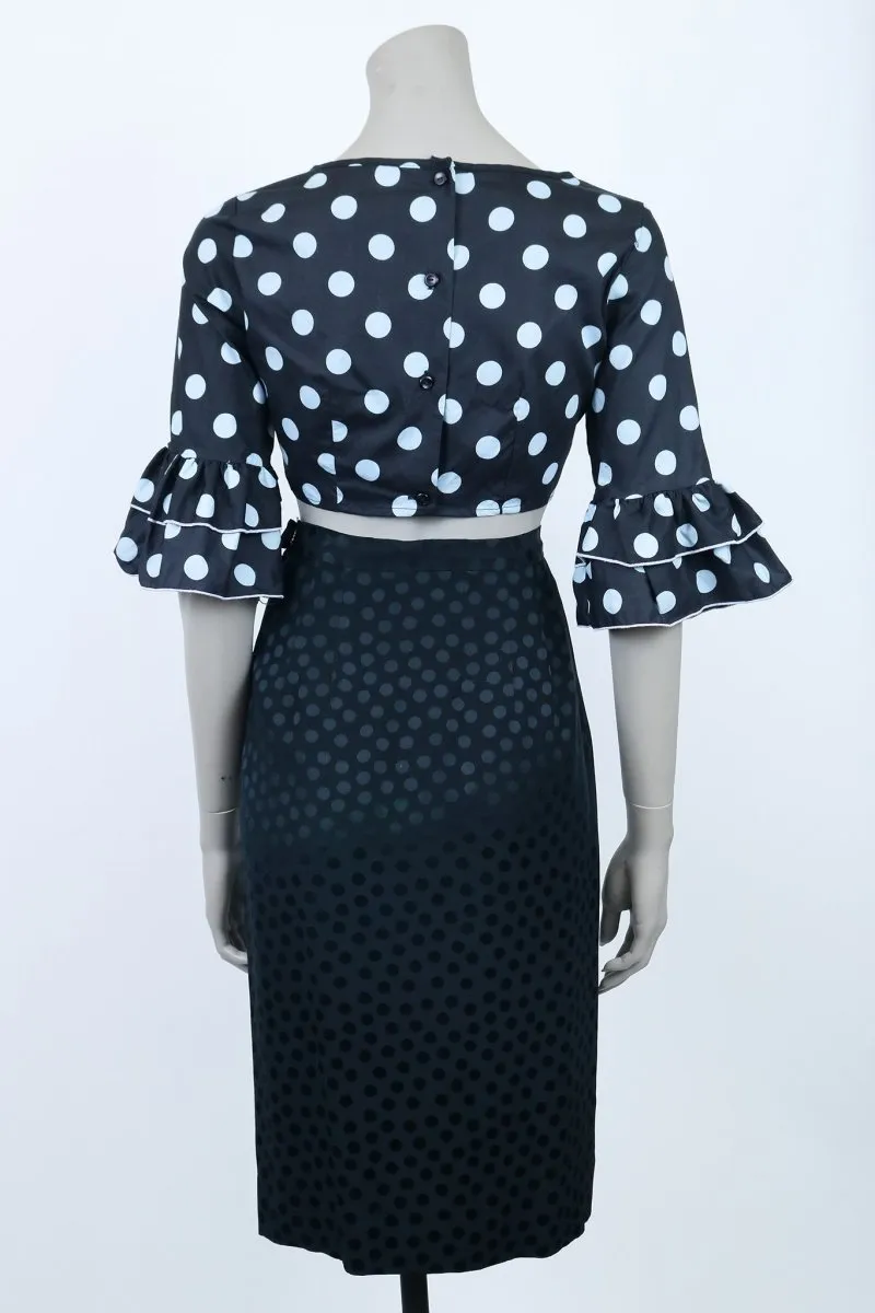 1960s Polka Dot Crop Top