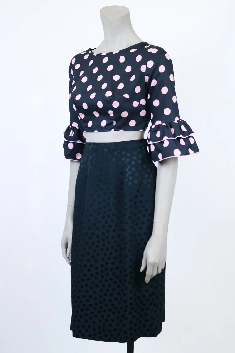 1960s Polka Dot Crop Top