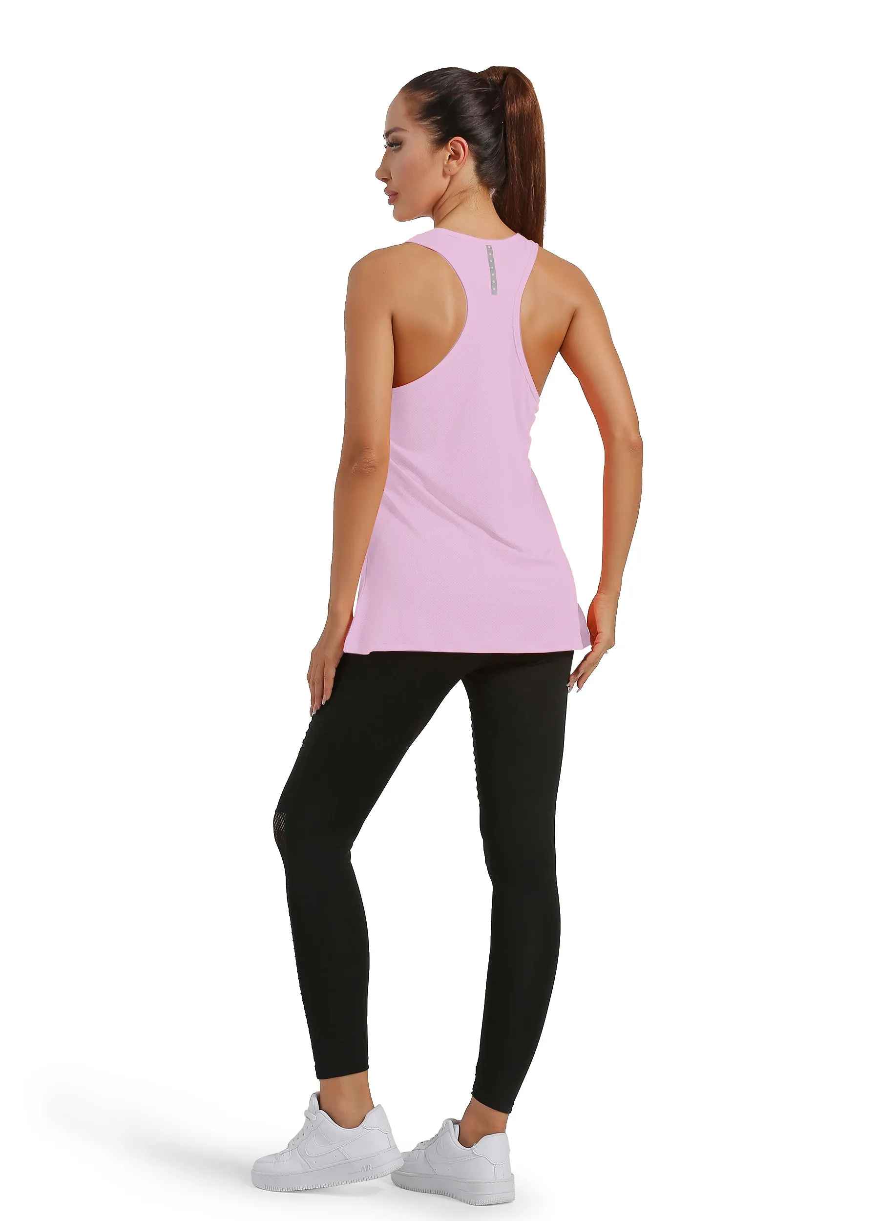 4POSE Women's Racerback Stretch Sleeveless Sport Tank Top(Clearance)