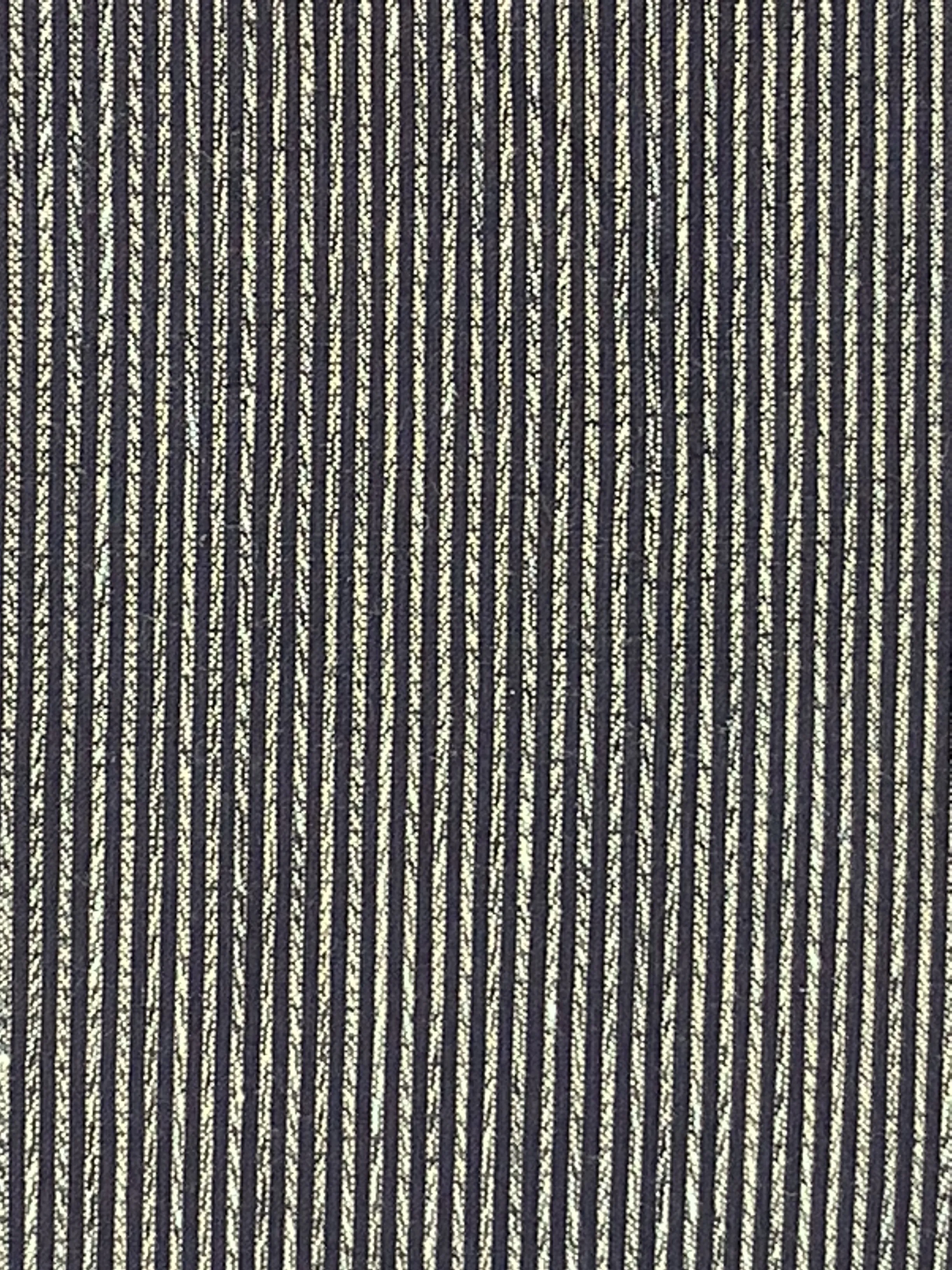 7093: 1930s-50s Japanese Striped Cotton Fabric, Piece 55in.(AraiHari)