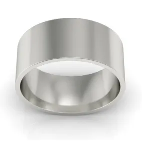 8mm Platinum Wedding Ring Flat