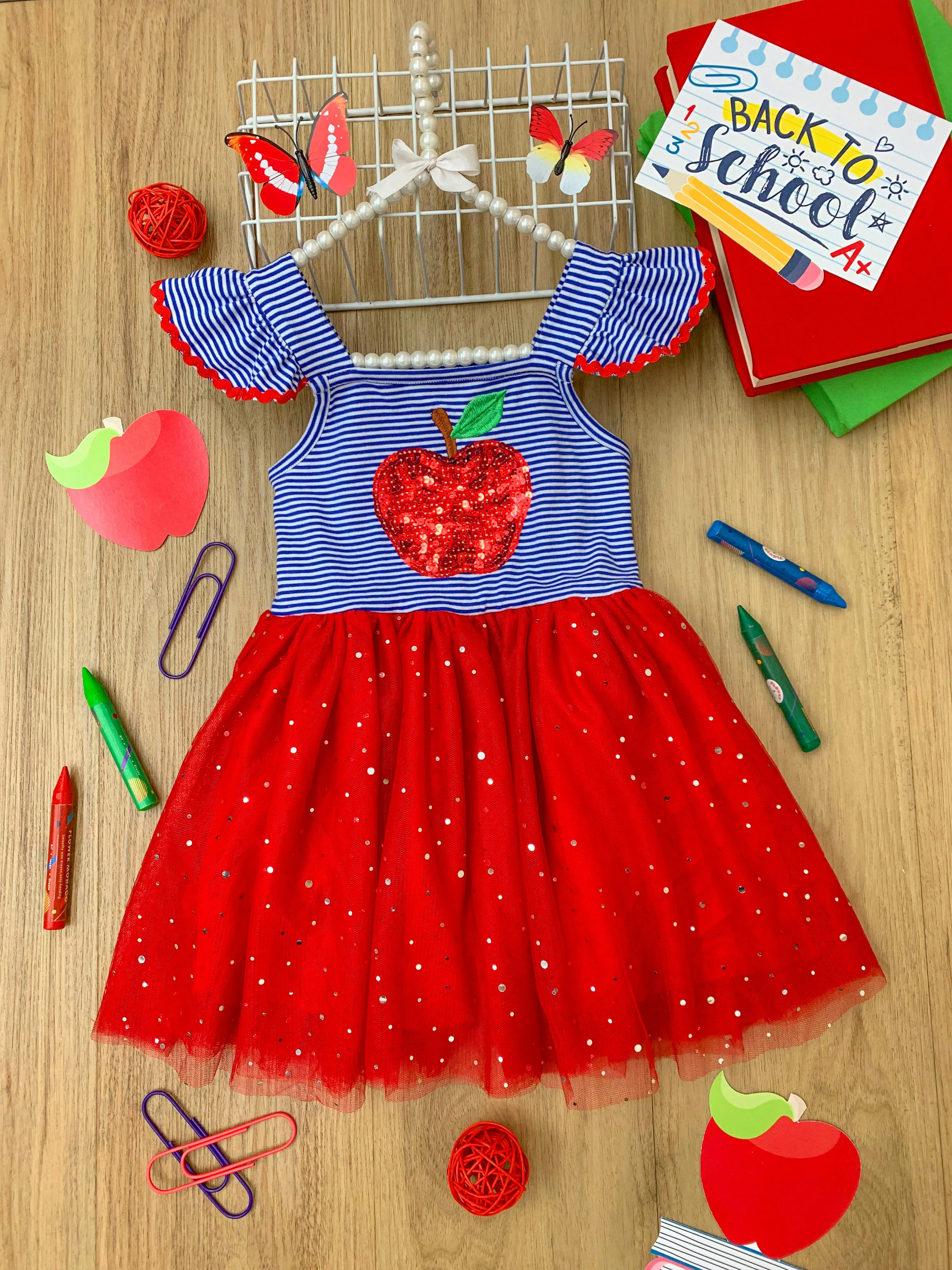 A  Attire Apple Sparkle Tutu Dress