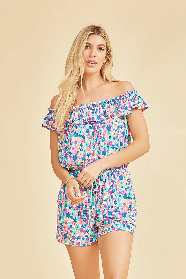 Addie Floral Romper