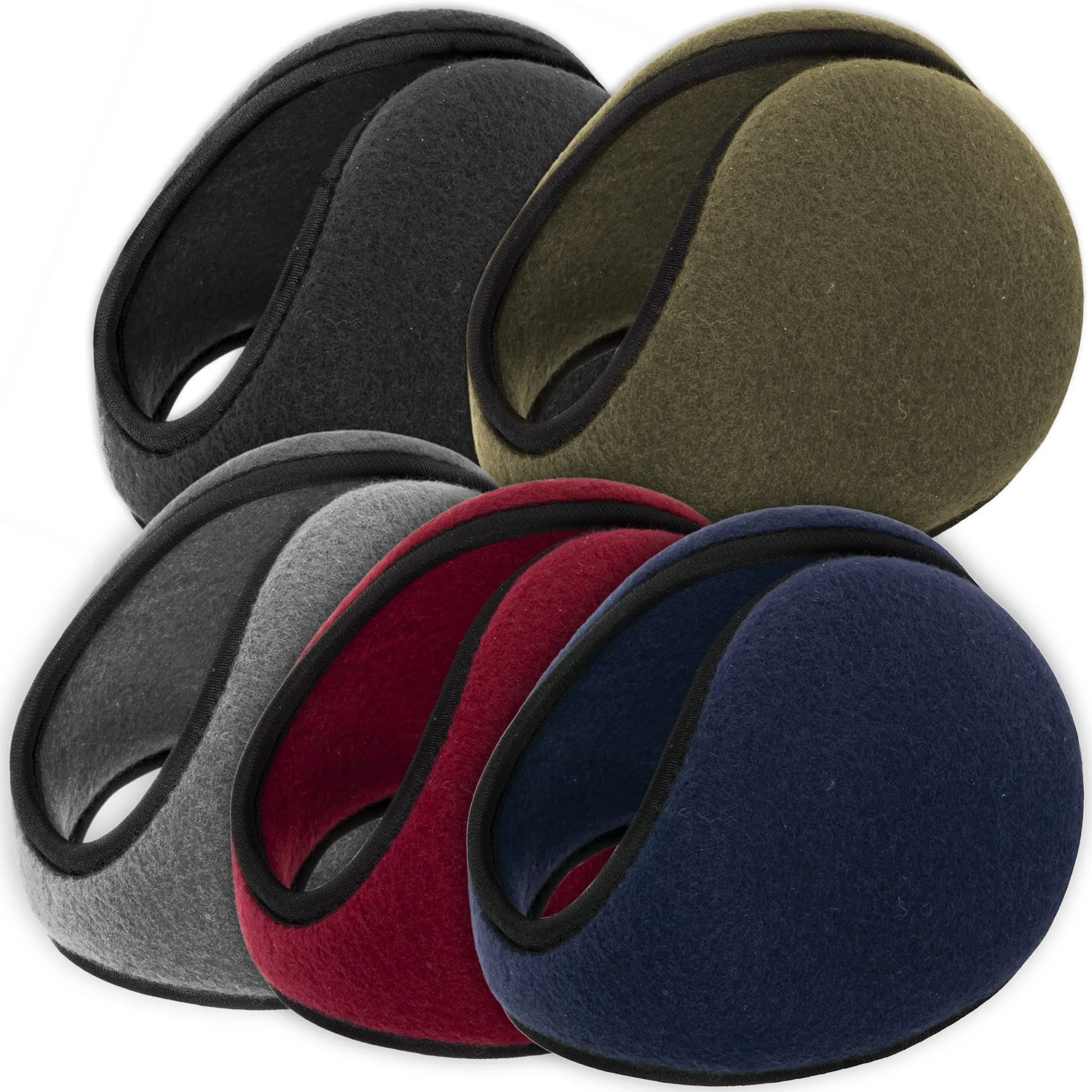 Adult Fleece Ear Muffs – 5 Assorted Colors