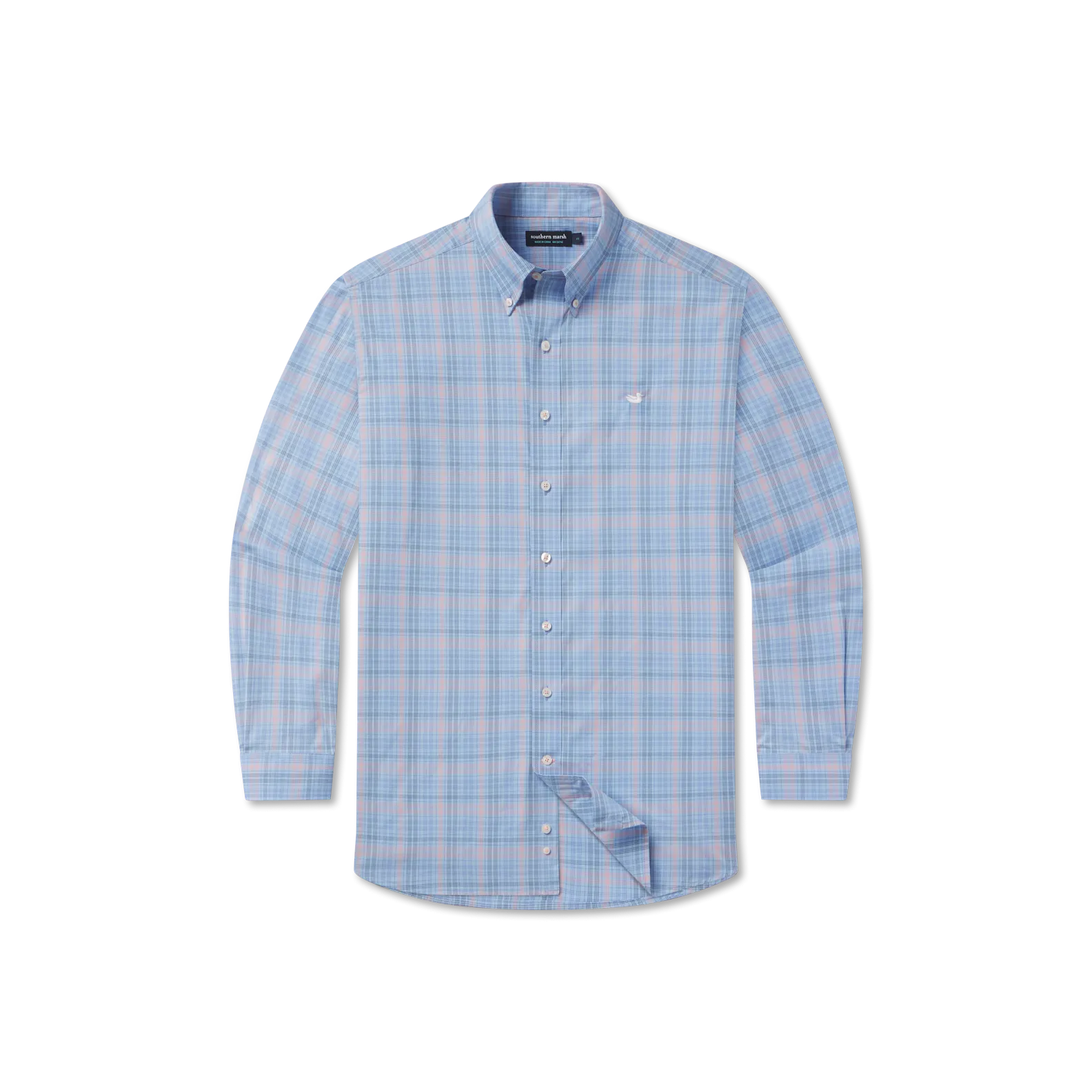 Aiken Windowpane Wrinkle Free Dress Shirt