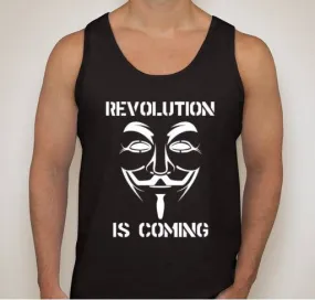 Anonymous Revolution Is Coming Tank Top