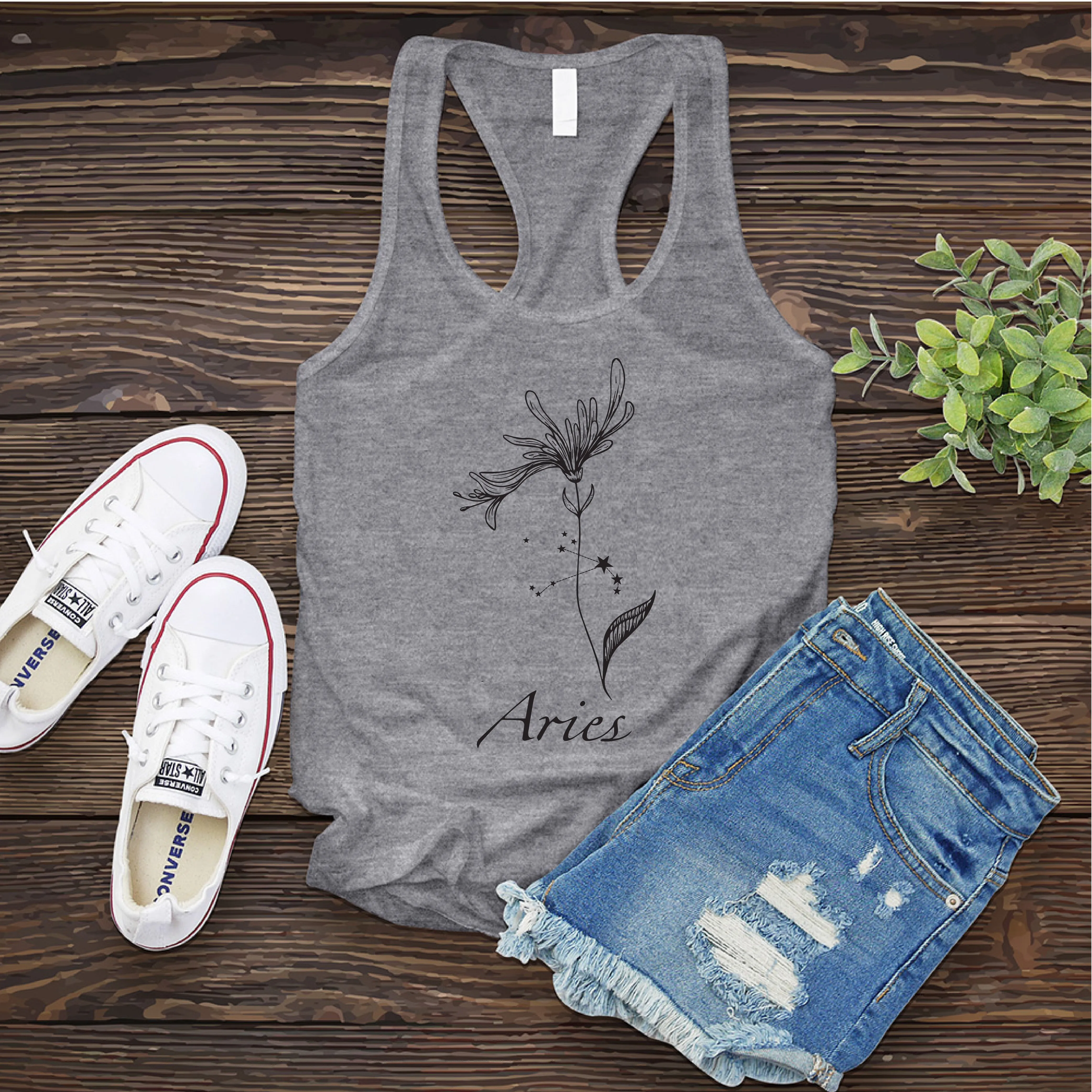 Aries Flower Women's Tank Top