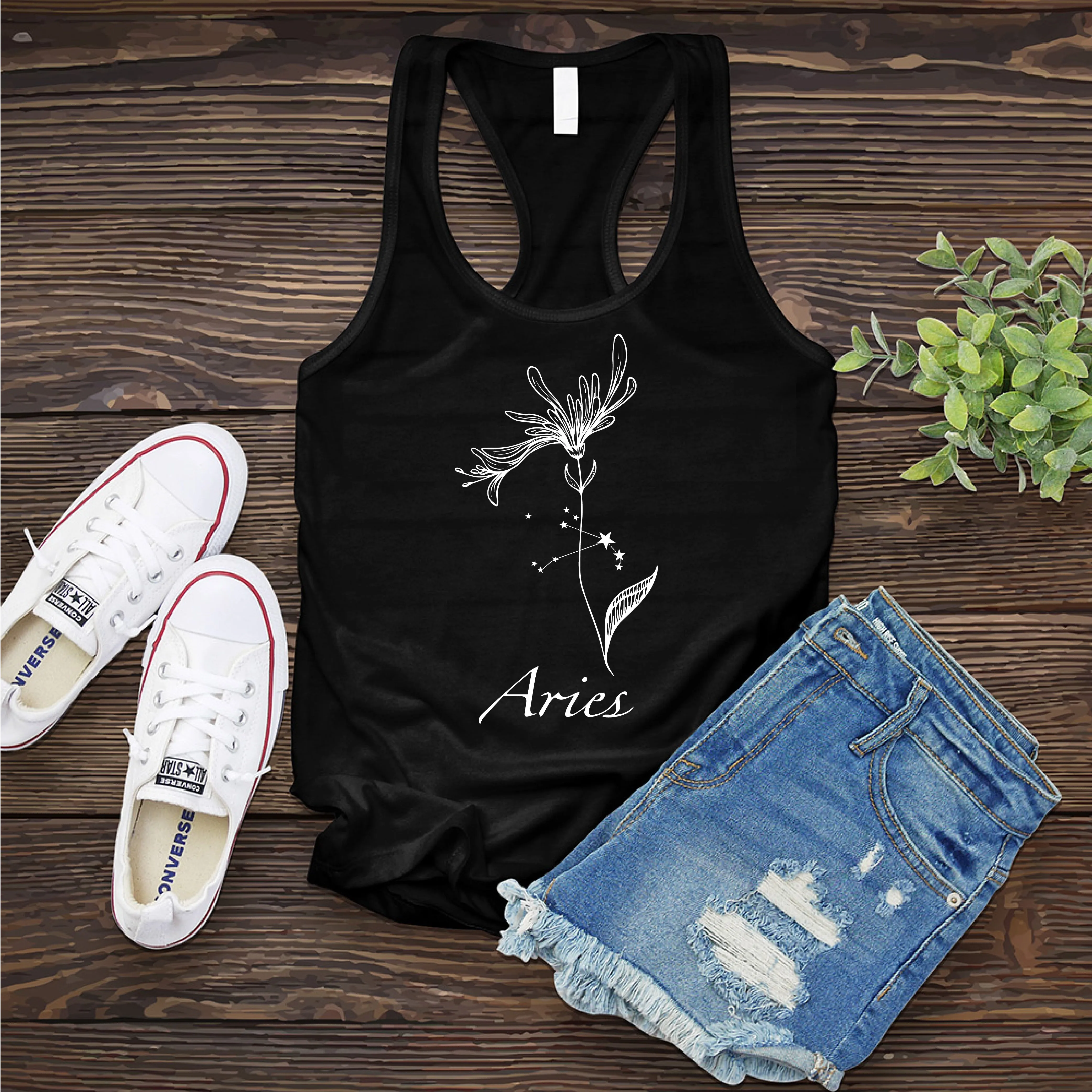 Aries Flower Women's Tank Top