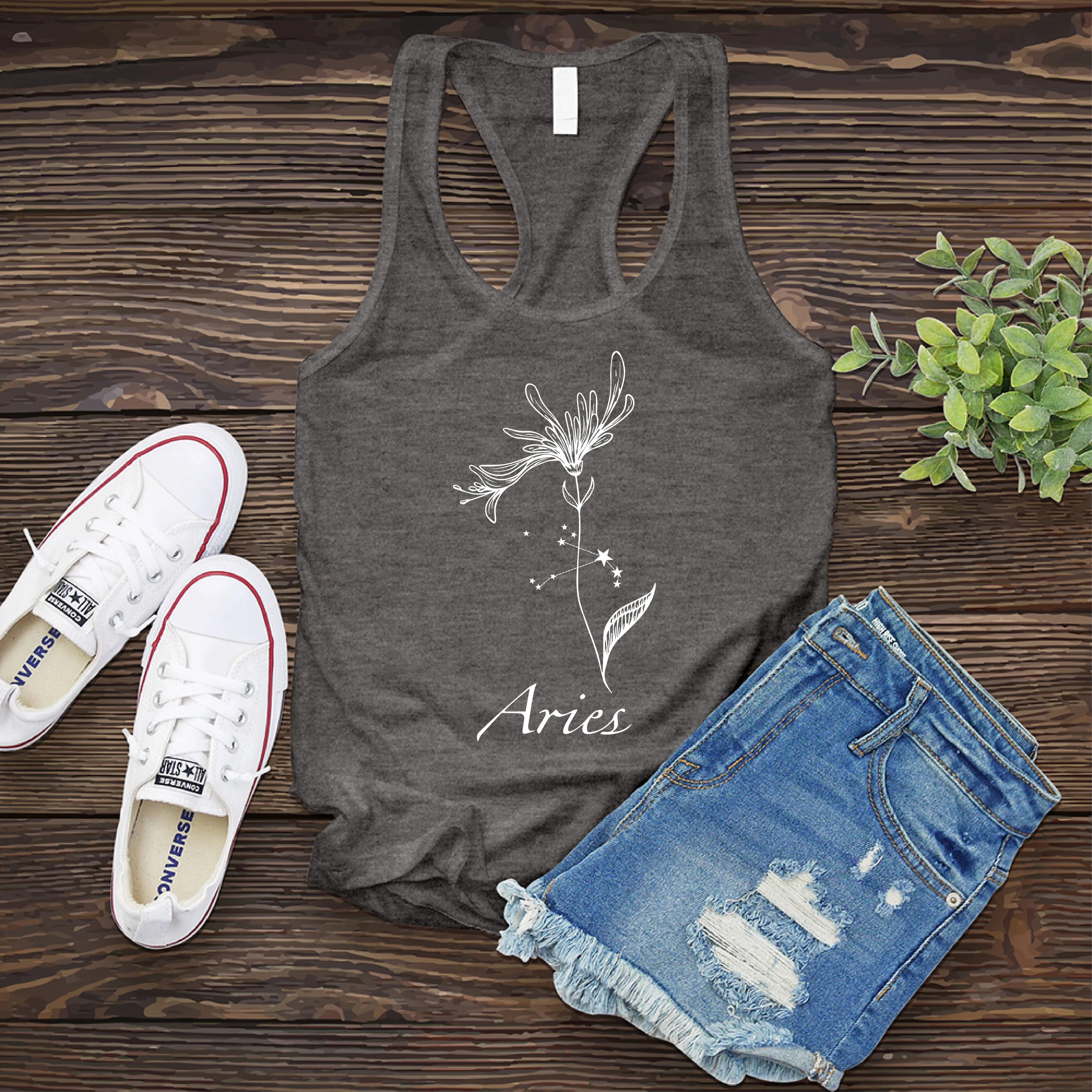 Aries Flower Women's Tank Top