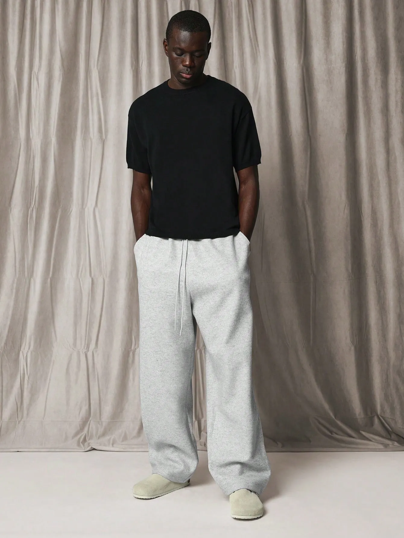 Balloon Fit Heavyweight Knit Essential Sweatpants