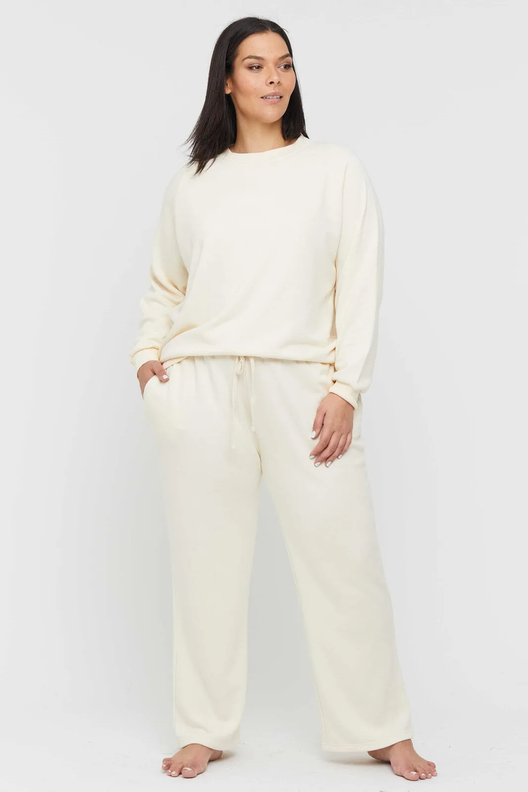 Bamboo Essential Trackpant - Winter White