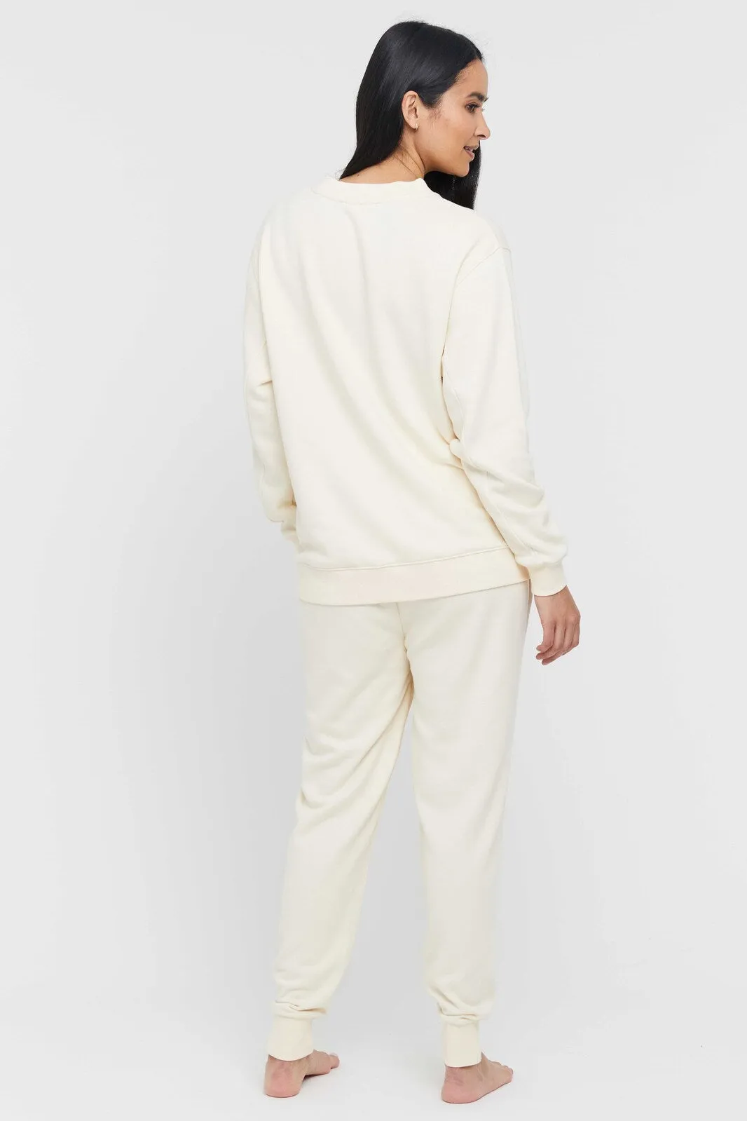 Bamboo Slouch Trackpant - Winter White