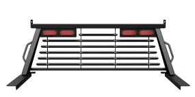 B&W Trailer Hitches PUCP7523BA B&W Custom Headache Rack w/ LED Brake, Turn, Tail Lights for Ford Trucks