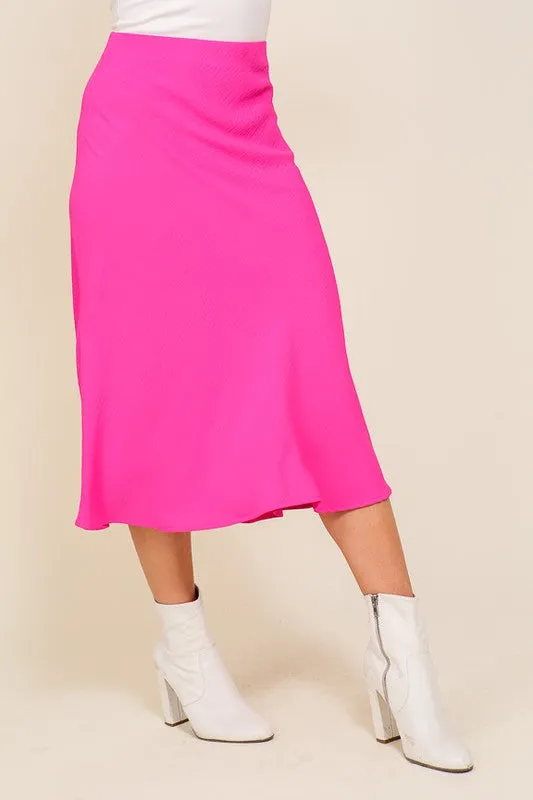 Barbie Pink Midi Skirt