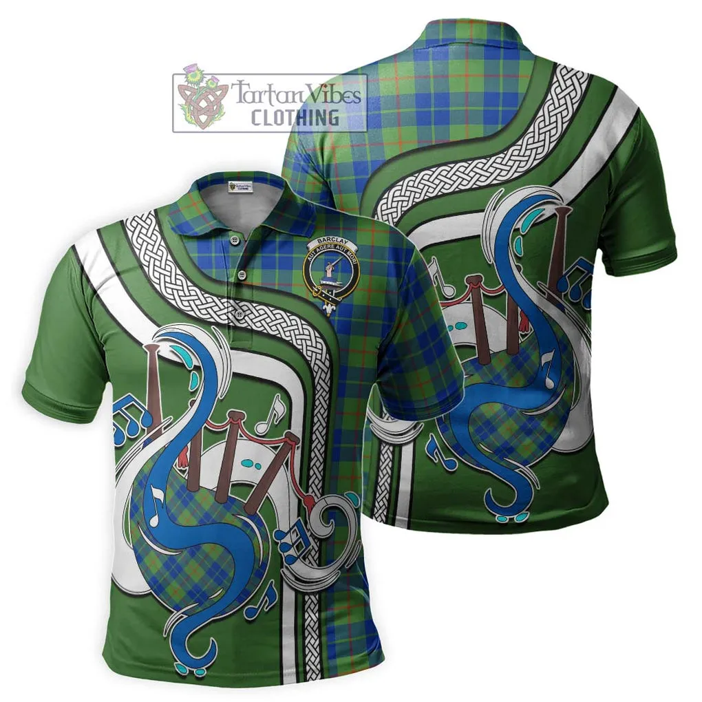 Barclay Hunting Ancient Tartan Polo Shirt with Epic Bagpipe Style