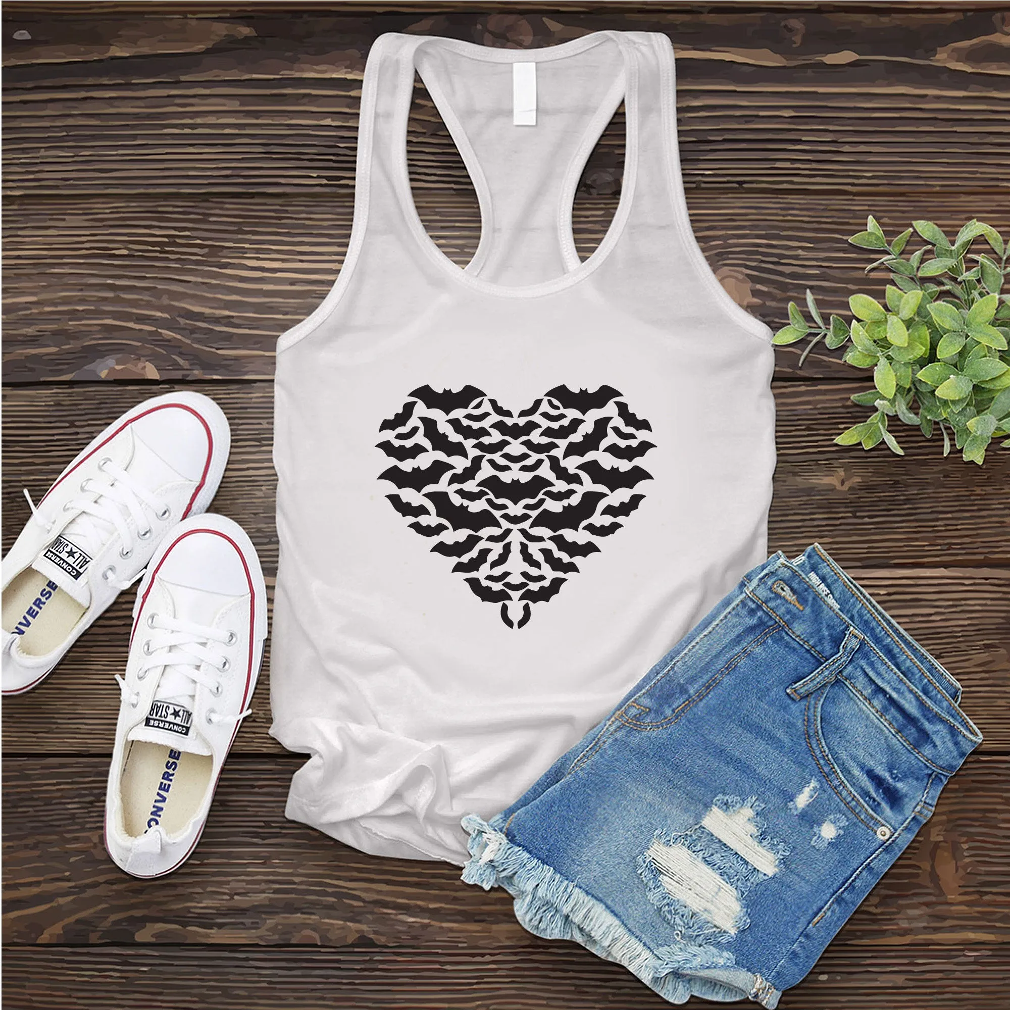 Bat Heart Women's Tank Top