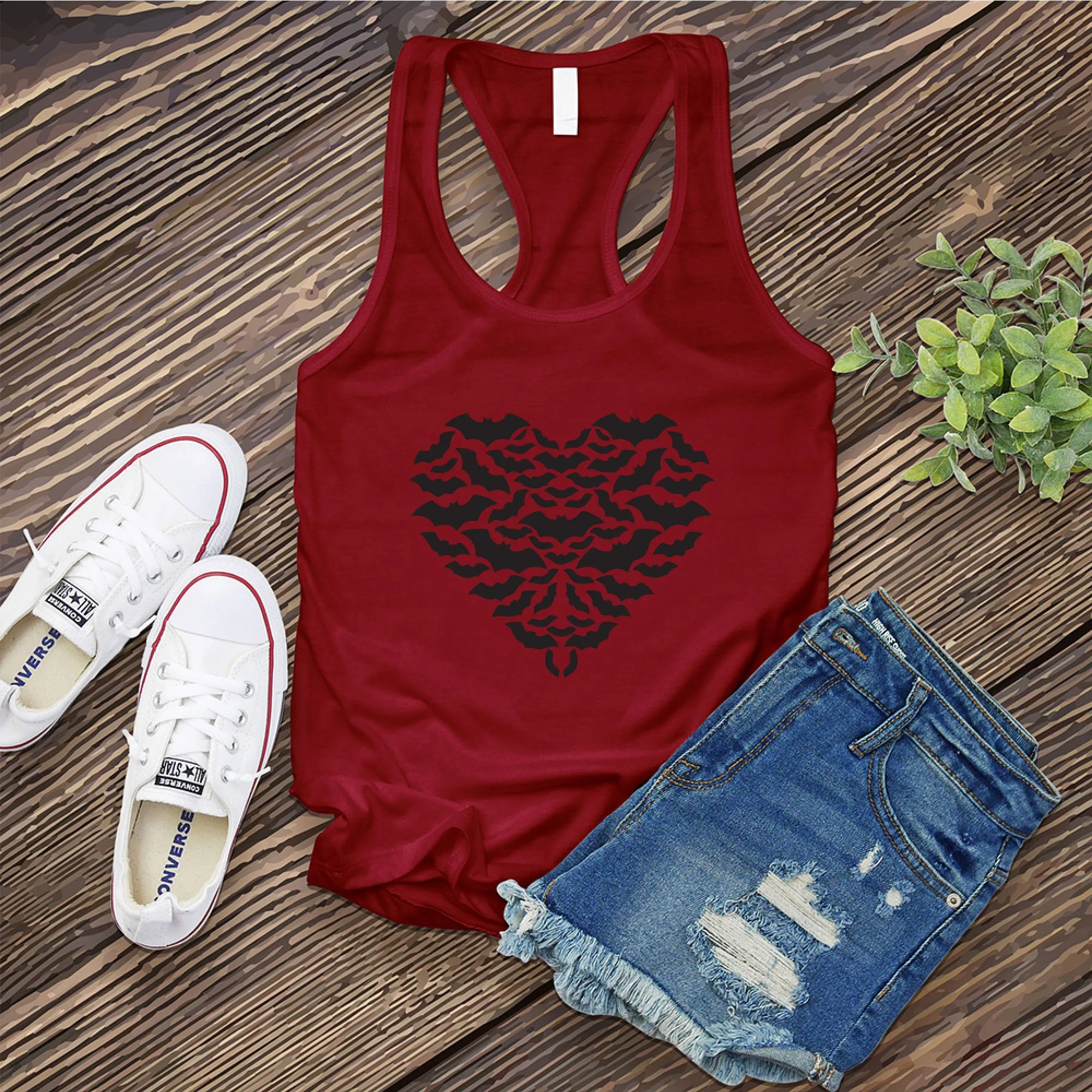 Bat Heart Women's Tank Top