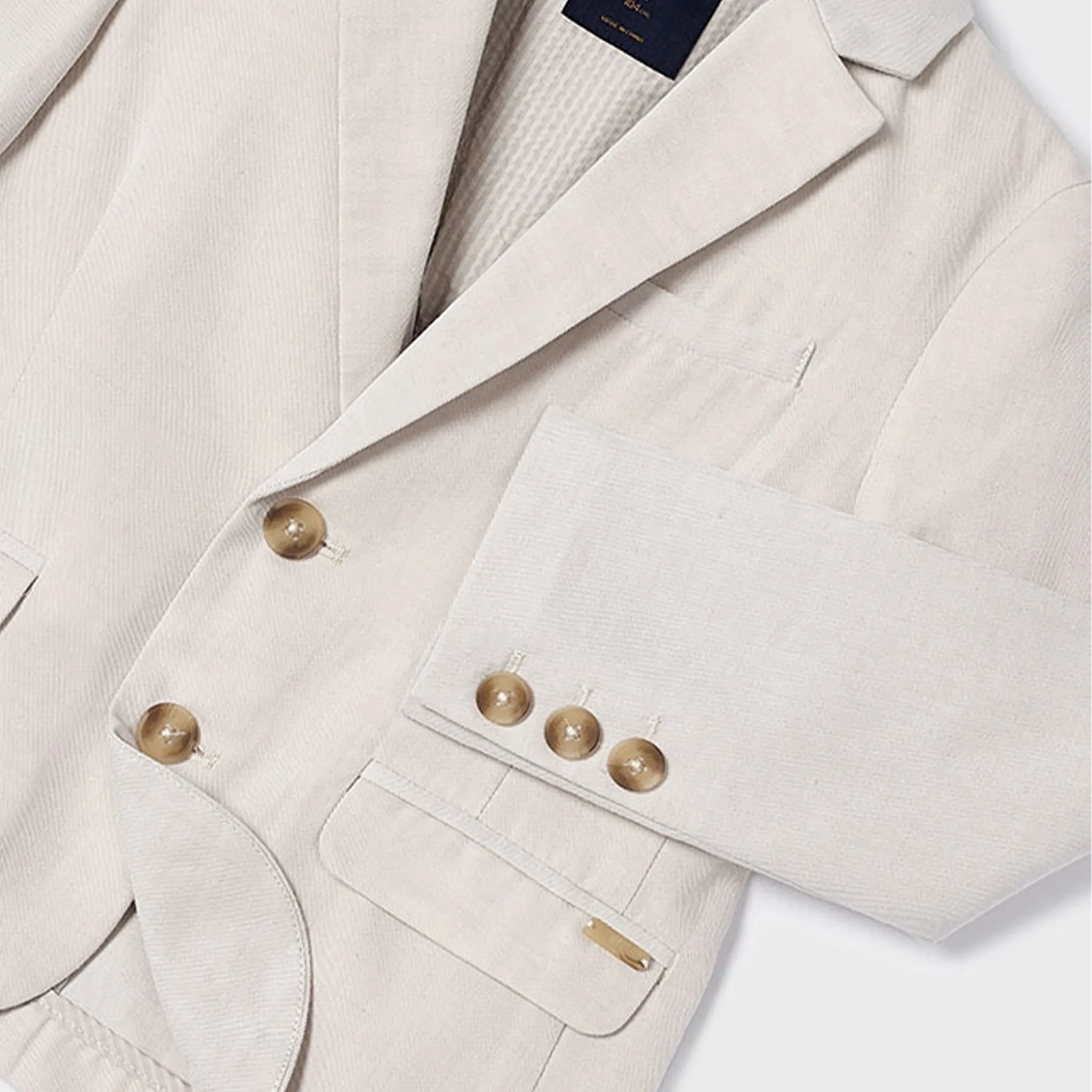 Beige Tuxedo Jacket