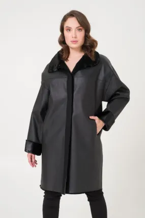 Black Doubleface Coat