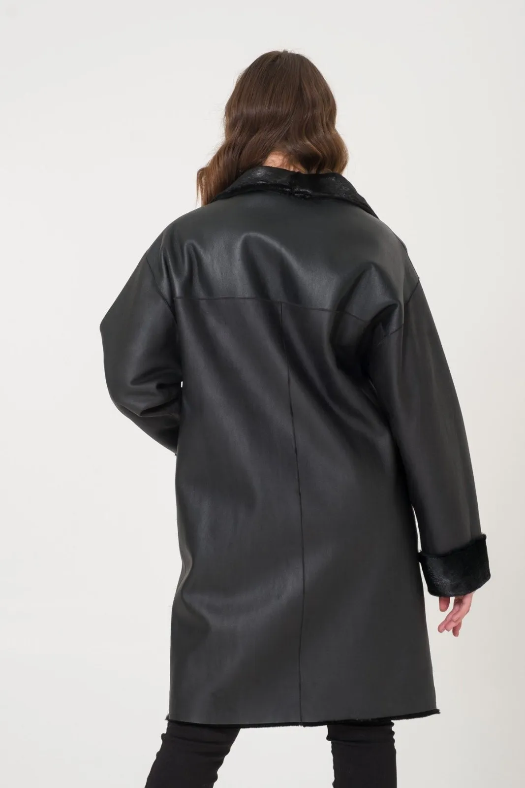 Black Doubleface Coat