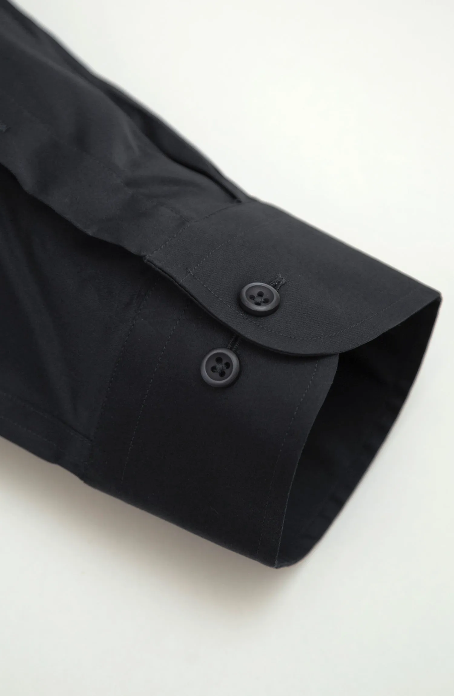 Black Plain Formal Shirt