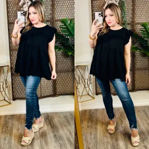 Black Tiered Top