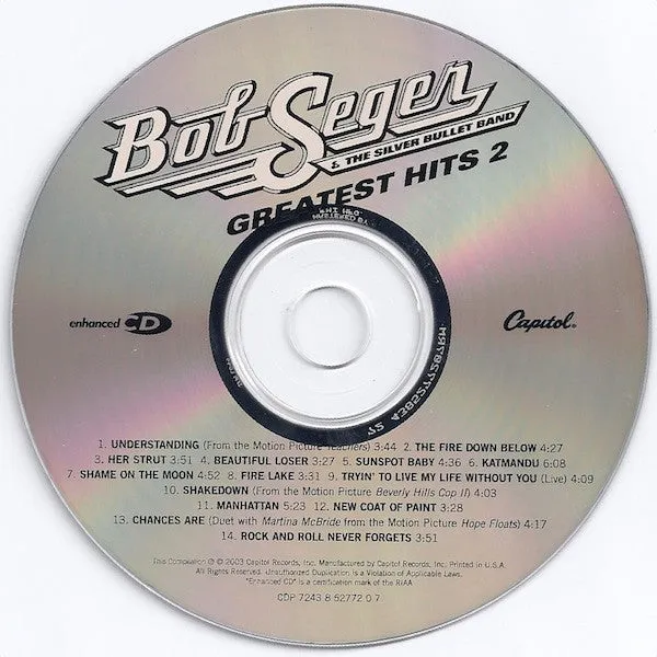 Bob Seger & The Silver Bullet Band* - Greatest Hits 2 (CD, Comp, Enh) (NM or M-)