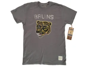 Boston Bruins Retro Brand Gray Retro 1976 Alternate Logo Vintage T-Shirt