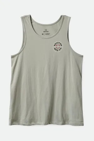 BRIXTON CREST TANK TOP MINERAL GREY