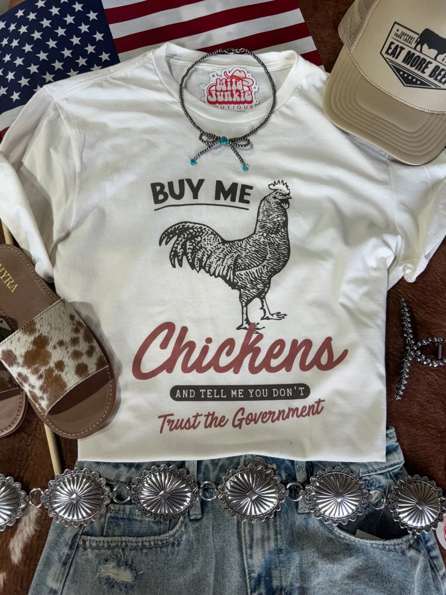 Buy Me Chickens Graphic Tee