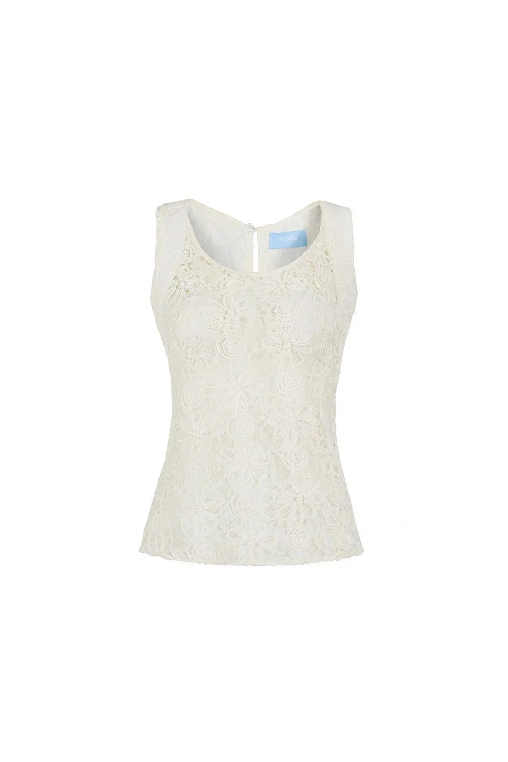 Cady Bodycon Round Neck Lace Top