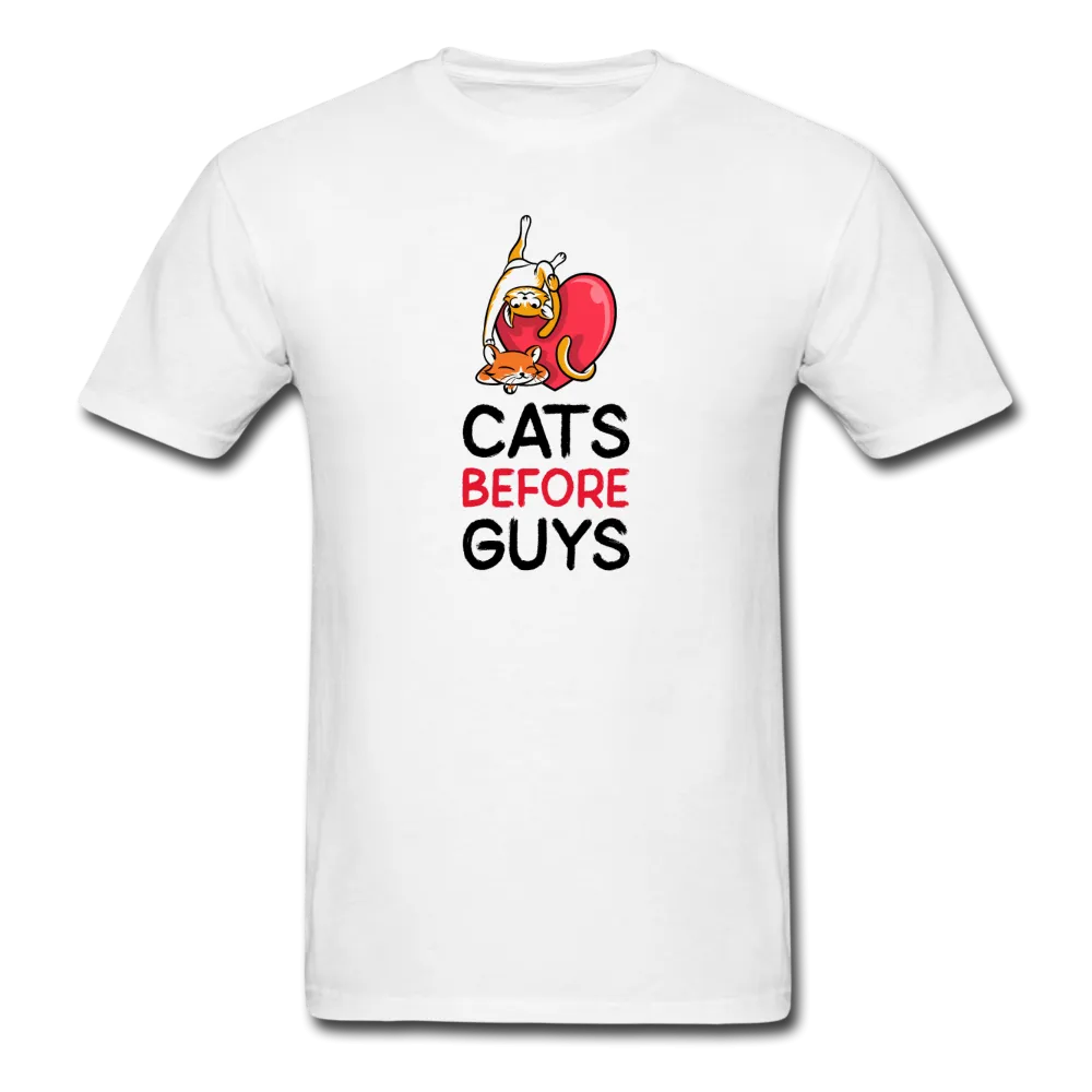 Cats Before Guys Men's T-Shirt