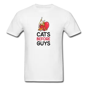 Cats Before Guys Men's T-Shirt