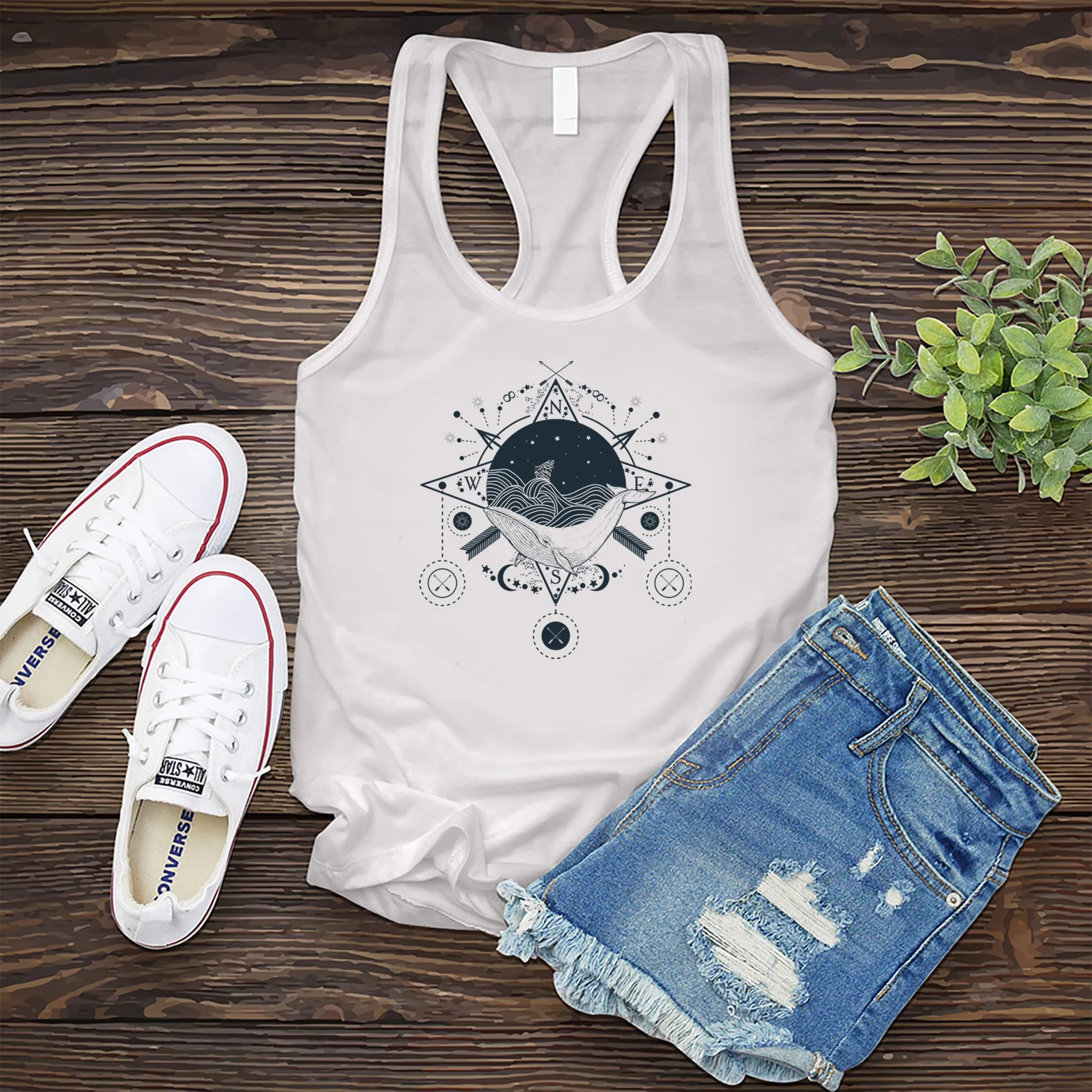 Celestial Ocean Compass Women's Tank Top