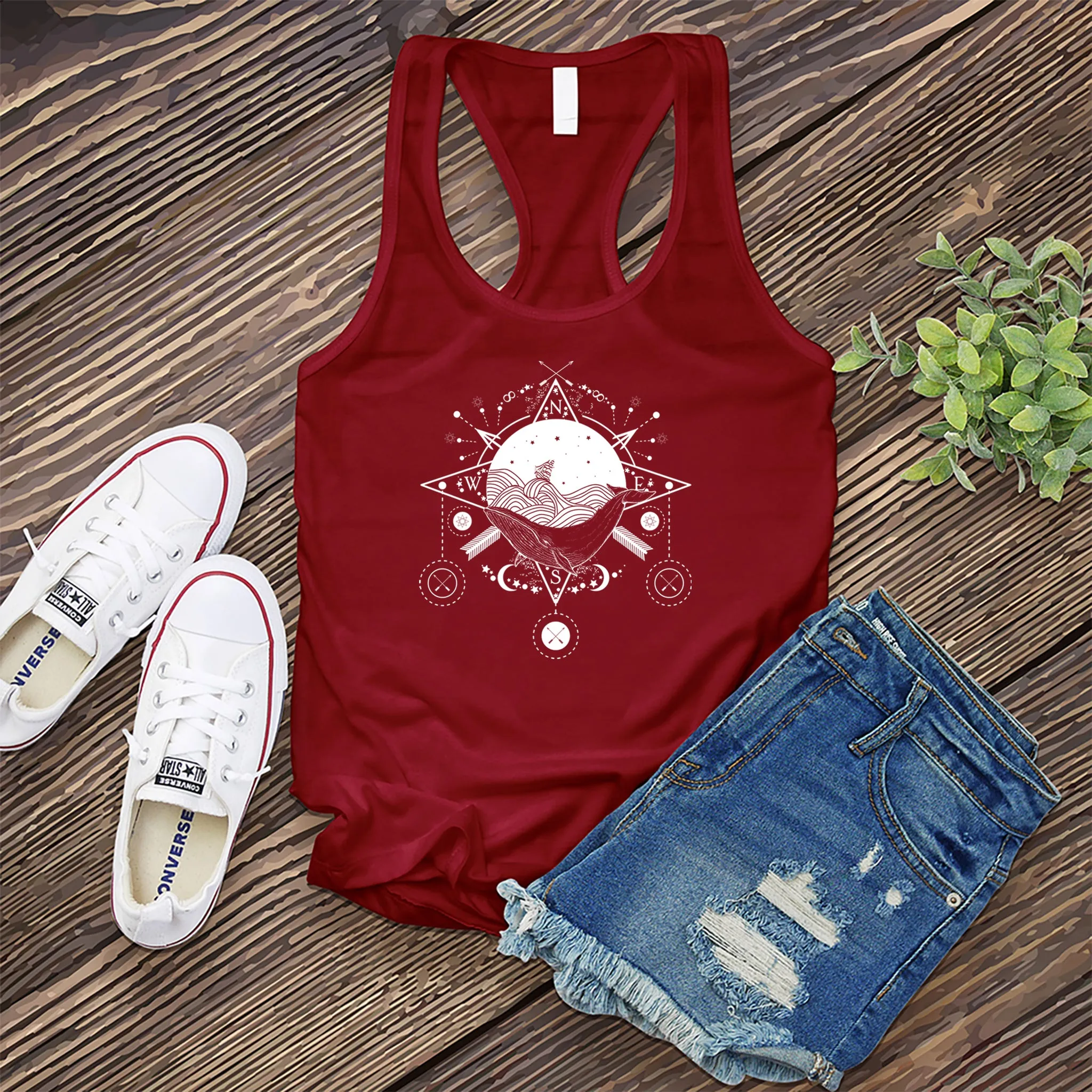 Celestial Ocean Compass Women's Tank Top