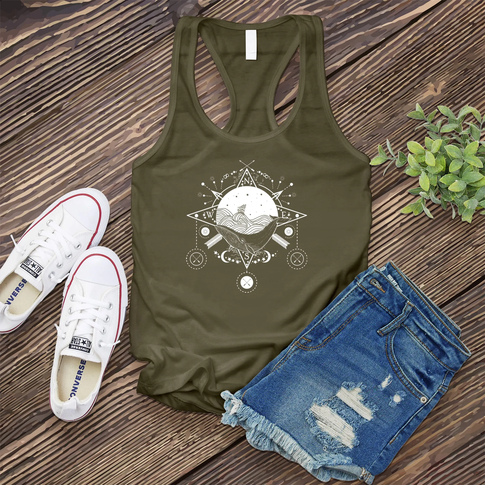 Celestial Ocean Compass Women's Tank Top