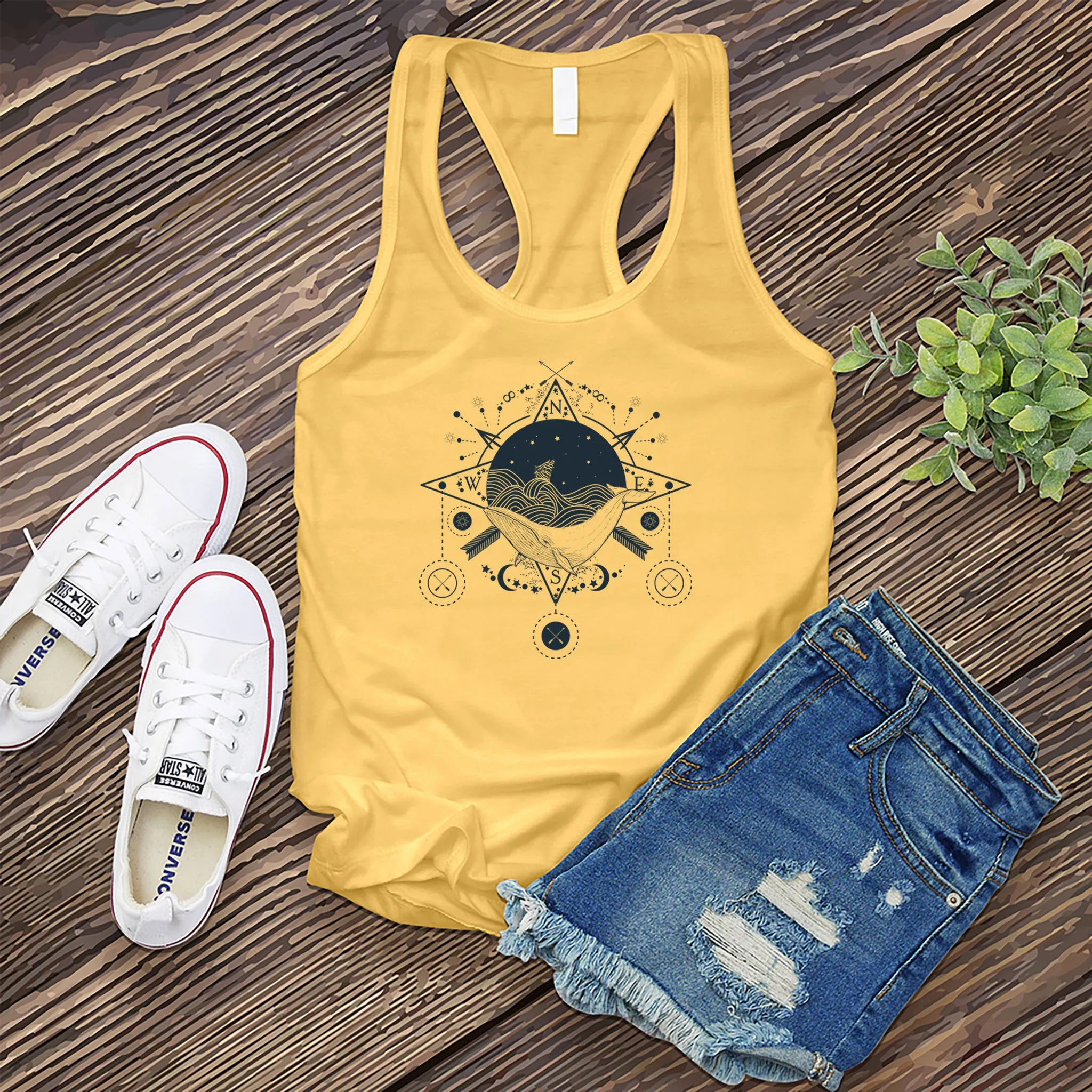 Celestial Ocean Compass Women's Tank Top