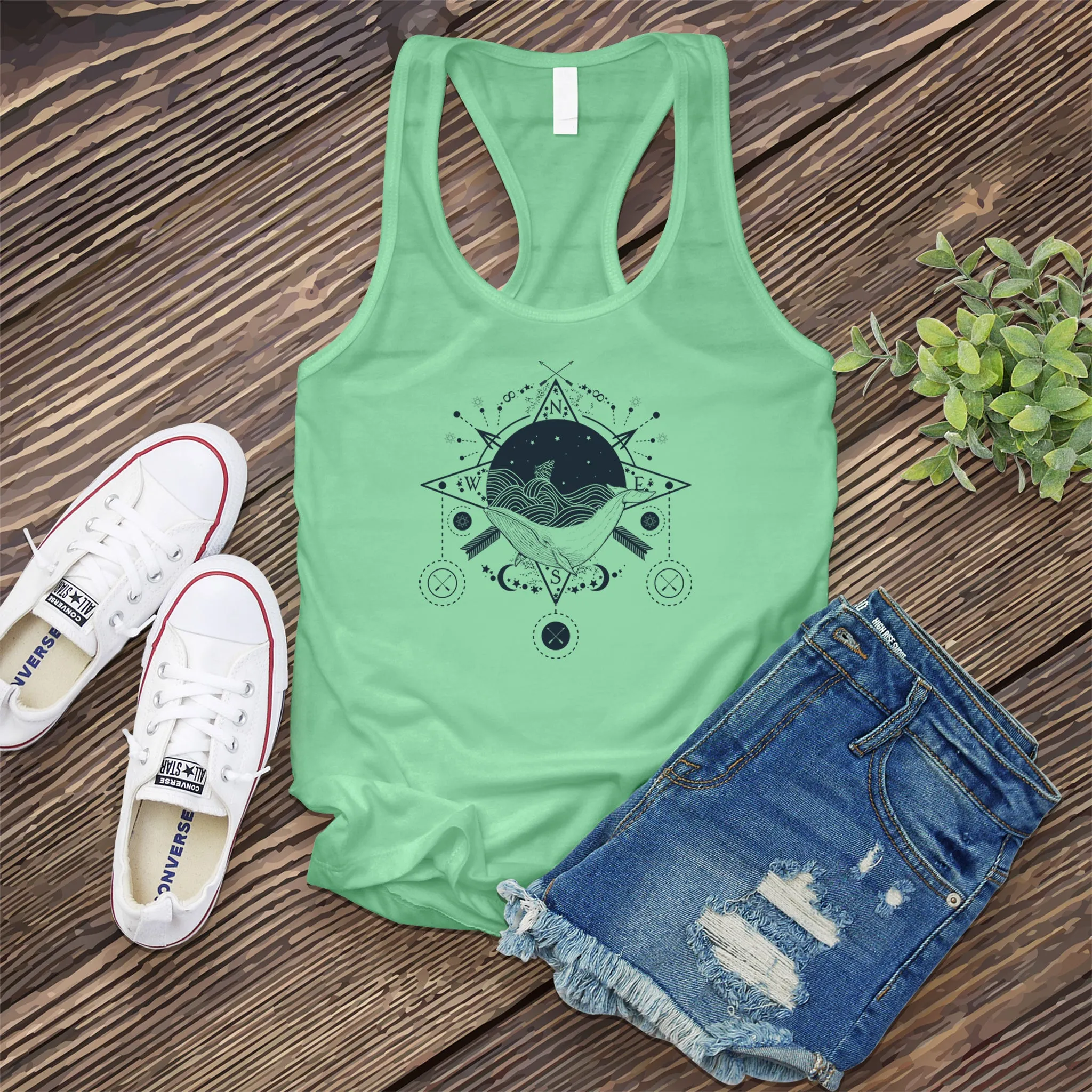 Celestial Ocean Compass Women's Tank Top