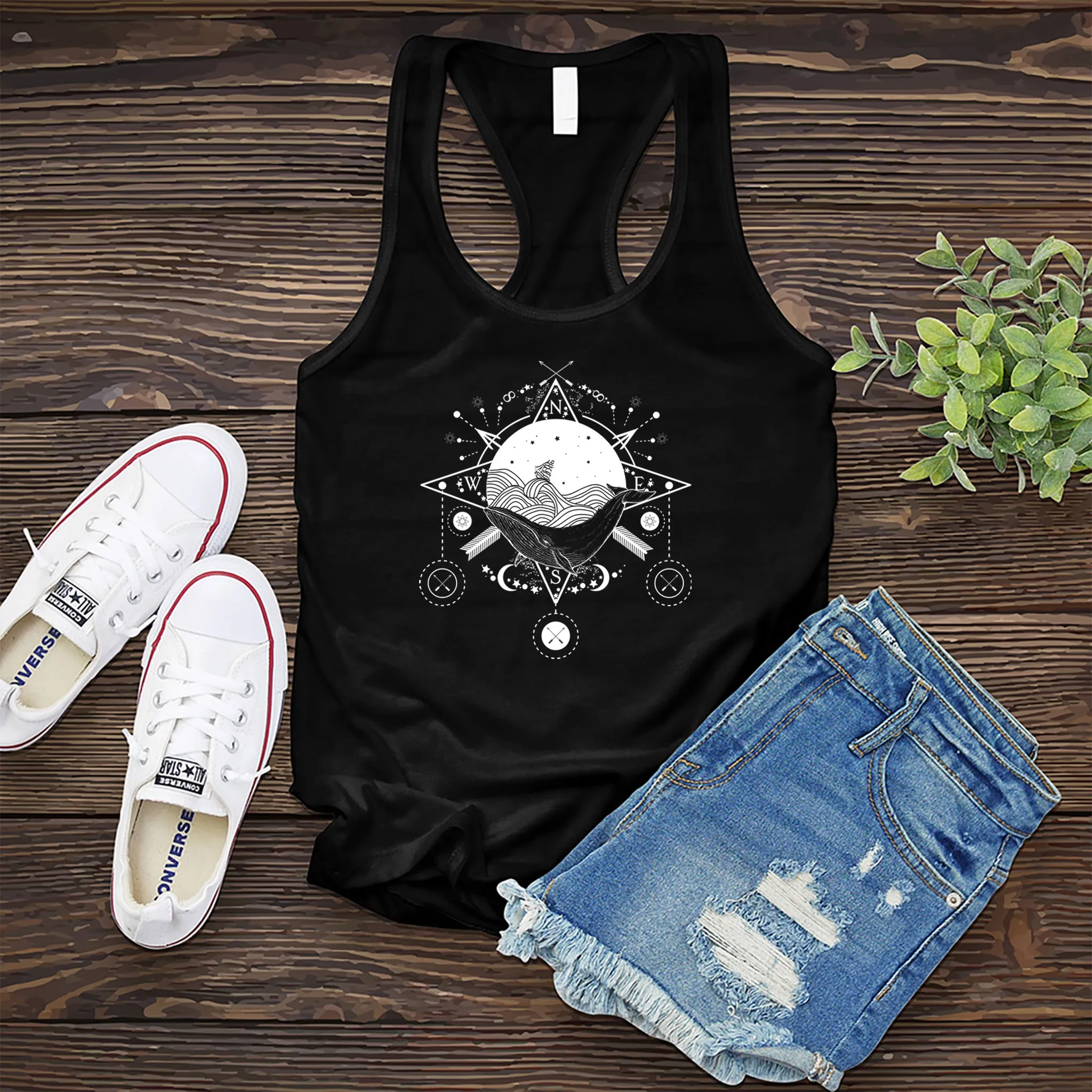 Celestial Ocean Compass Women's Tank Top