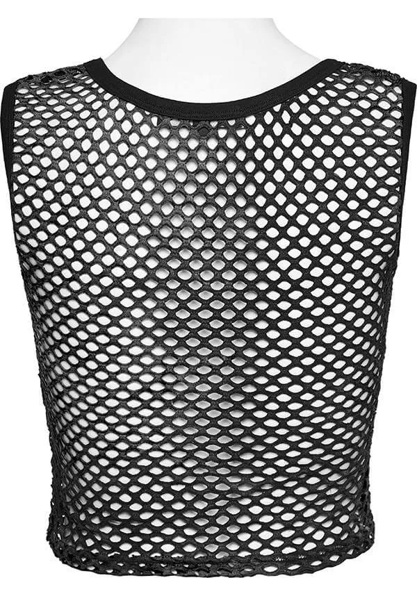 Chandra Fishnet | CROPPED TANK TOP