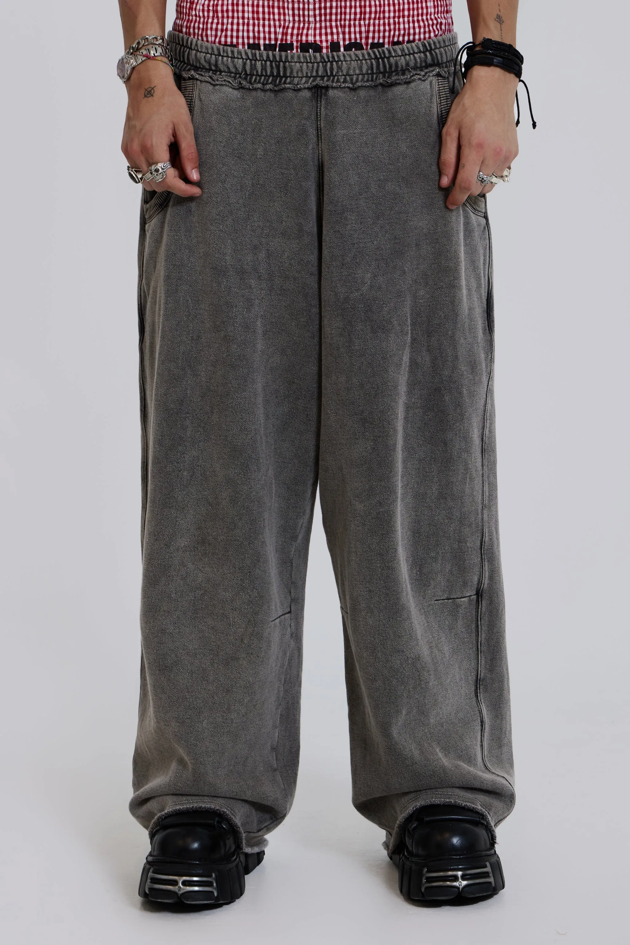 Chrome Wash Baggy Monster Joggers